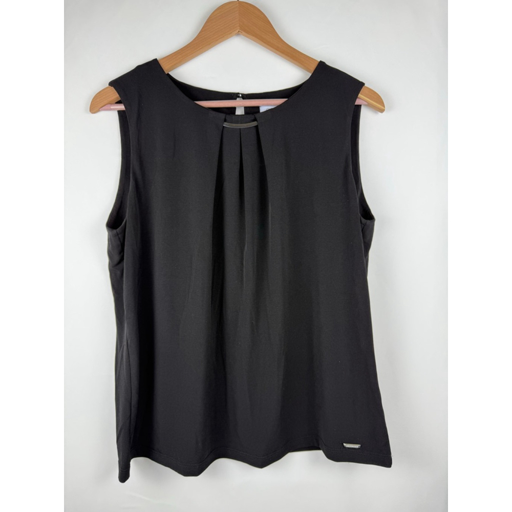 Women's Calvin Klein Sleeveless Top Black Size L $12 w/$25 purchase